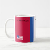 American Flag Patriotic Kaffeetasse (Links)