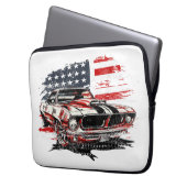 American Flag Patriotic Laptopschutzhülle (Vorderseite Links)