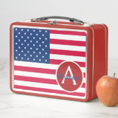 American Flag Patriotic Lunch Box (Beispiel)