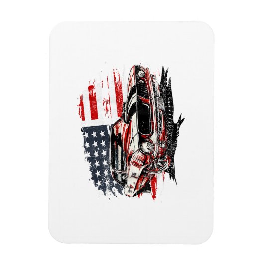 American Flag Patriotic Magnet (Vertikal)