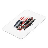 American Flag Patriotic Magnet (Linke Seite)