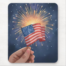 American Flag Patriotic Mousepad