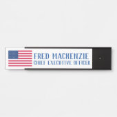 American Flag Patriotic Office Door Sign Türschild (Vorderseite )