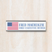 American Flag Patriotic Office Door Sign Türschild (Vorderseite )