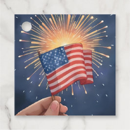 American Flag Patriotic Party Geschenkanhänger