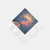 American Flag Patriotic Party Serviette (Ecke)
