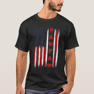 American Flag Patriotic Pawpaw T Shirt auf Christm