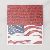 American Flag Patriotic Platzkarte (Außenseite Aufgefaltet)