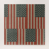 American Flag Patriotic Puzzle (Horizontal)