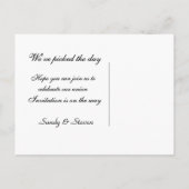 American Flag Patriotic Save the Date Postcard Ankündigungspostkarte (Rückseite)