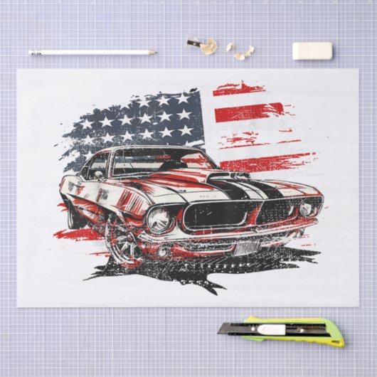 American Flag Patriotic Seidenpapier (Handwerk)