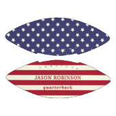 American Flag Patriotic Stars Stripes Individuelle Football (Paneele)