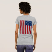American Flag Patriotic T-Shirt (Schwarz voll)