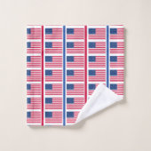 American Flag Patriotic Towel Set (Waschlappen)
