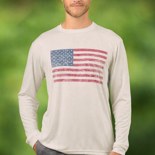 American Flag Patriotic Tri-Blend Shirt