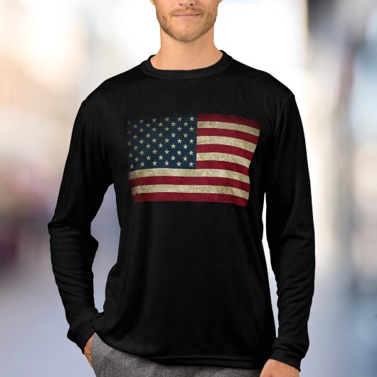 American Flag Patriotic Tri-Blend Shirt