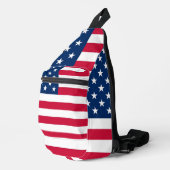 American Flag Patriotic USA Crossbody Bag (Rechte Ecke)