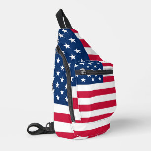 American Flag Patriotic USA Crossbody Bag