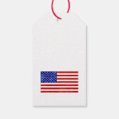 American Flag Patriotic USA Gift Tag Geschenkanhänger (Rückseite)