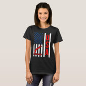 American Flag Patriotic USA Men Women Swimming Fre T-Shirt (Vorne ganz)