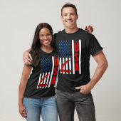 American Flag Patriotic USA Men Women Swimming Fre T-Shirt (Unisex)