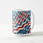 American Flag Patriotic USA Pride Kaffeetasse (VorderseiteRechts)