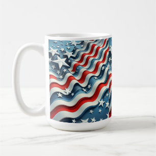 American Flag Patriotic USA Pride Kaffeetasse