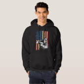 American Flag Patriotic Usa Welder Gift Hoodie (Vorne ganz)