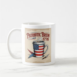American Flag Pattern Coffee Cup - Patriotic Brew Kaffeetasse