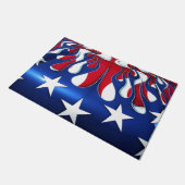 American Flag Pattern Fußmatte (Schrägansicht)