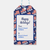 American Flag Pattern Geschenkanhänger (Vorderseite)