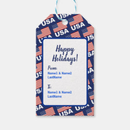 American Flag Pattern Geschenkanhänger