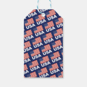 American Flag Pattern Geschenkanhänger (Rückseite)
