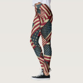 American Flag Pattern Patriotic Leggings (Links)