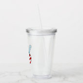 American Flag Peace Sign Acryltrinkbecher (Links)