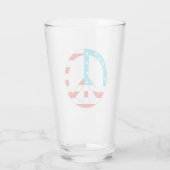 American Flag Peace Sign Glas (Rückseite)