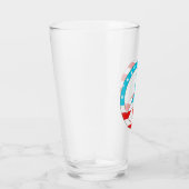 American Flag Peace Sign Glas (Rechts)
