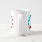 American Flag Peace Sign Jumbo-Tasse (Rückseite)