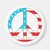 American Flag Peace Sign Magnet (Vorne)