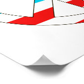 American Flag Peace Sign Poster (Ecke)