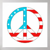 American Flag Peace Sign Poster (Vorne)