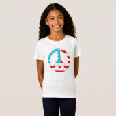 American Flag Peace Sign T-Shirt (Vorne ganz)