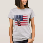 American Flag Peace Sign Womens Shirt (Vorderseite)