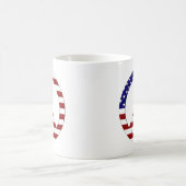 American Flag Peace (USA) Kaffeetasse (Mittel)