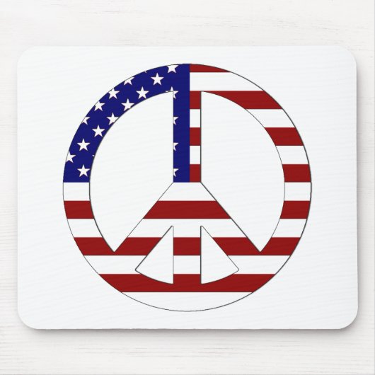 American Flag Peace (USA) Mousepad (Vorne)