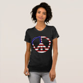 American Flag Peace (USA) T-Shirt (Vorne ganz)