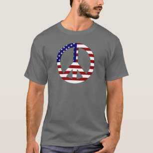 American Flag Peace (USA) T-Shirt