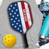 American Flag Personalisierte Patriotic Stars Stre Pickleball Schläger