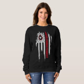 American Flag Phlebotomist Vintag Not Phle Sweatshirt (Vorne ganz)