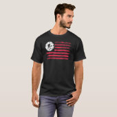 American Flag Pickleball Player T-Shirt (Vorne ganz)